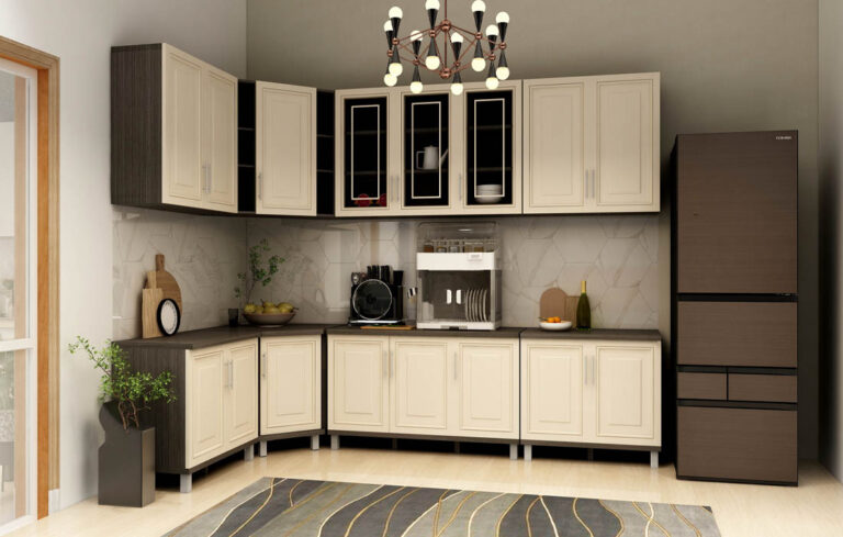 desain interior dapur minimalis tone coklat muda olympic (1)