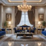 Ide Dekorasi Ruang Keluarga Megah dan Terbaik Bergaya Klasik Mewah untuk Keharmonisan dan Kenyamanan