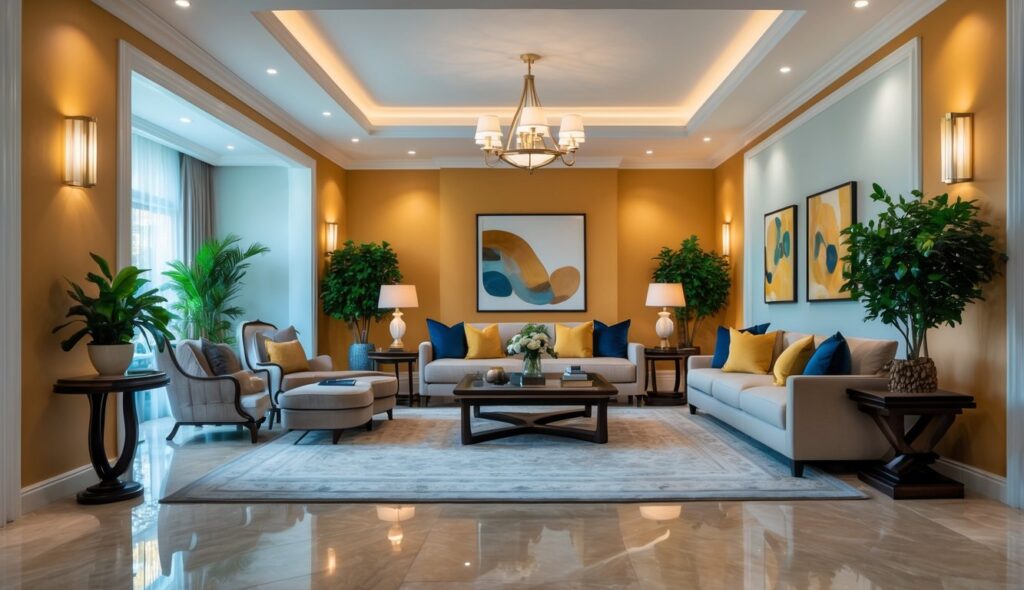 Cara Memadukan Warna Cat untuk Dekorasi Ruang Keluarga Megah dan Estetik yang Menawan