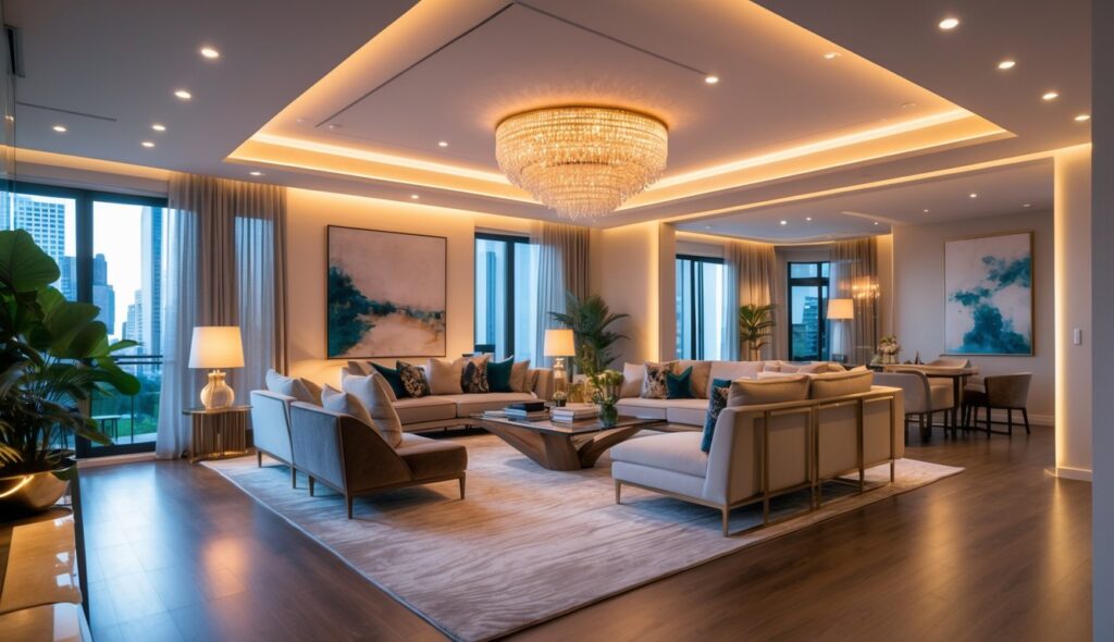 Rekomendasi Pencahayaan Interior Mewah No.1 Ruang Tamu yang Elegan