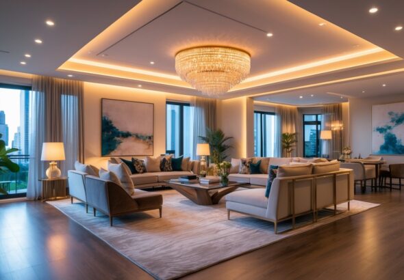 Rekomendasi Pencahayaan Interior Mewah No.1 Ruang Tamu yang Elegan