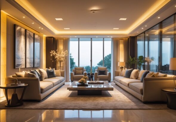 Paket Desain Pencahayaan Interior Mewah No.1 Harga Terbaik untuk Hunian Elegan