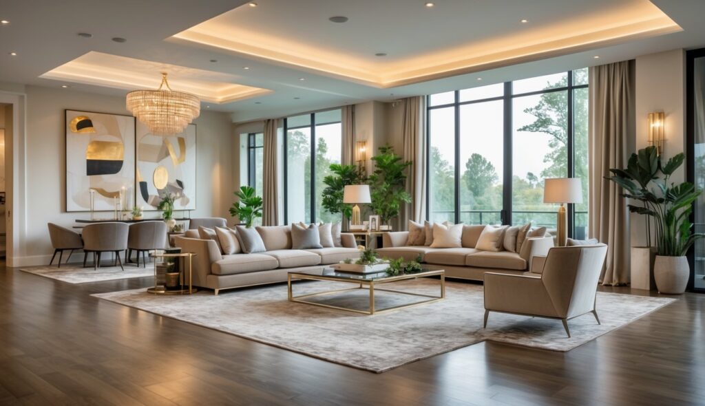 Inspirasi Konsep Desain Interior Rumah Mewah Bergaya Modern Luxury yang Elegan dan Nyaman