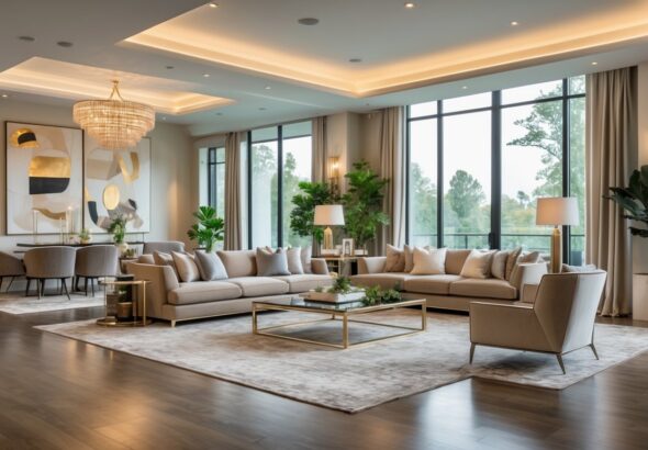 Inspirasi Konsep Desain Interior Rumah Mewah Bergaya Modern Luxury yang Elegan dan Nyaman