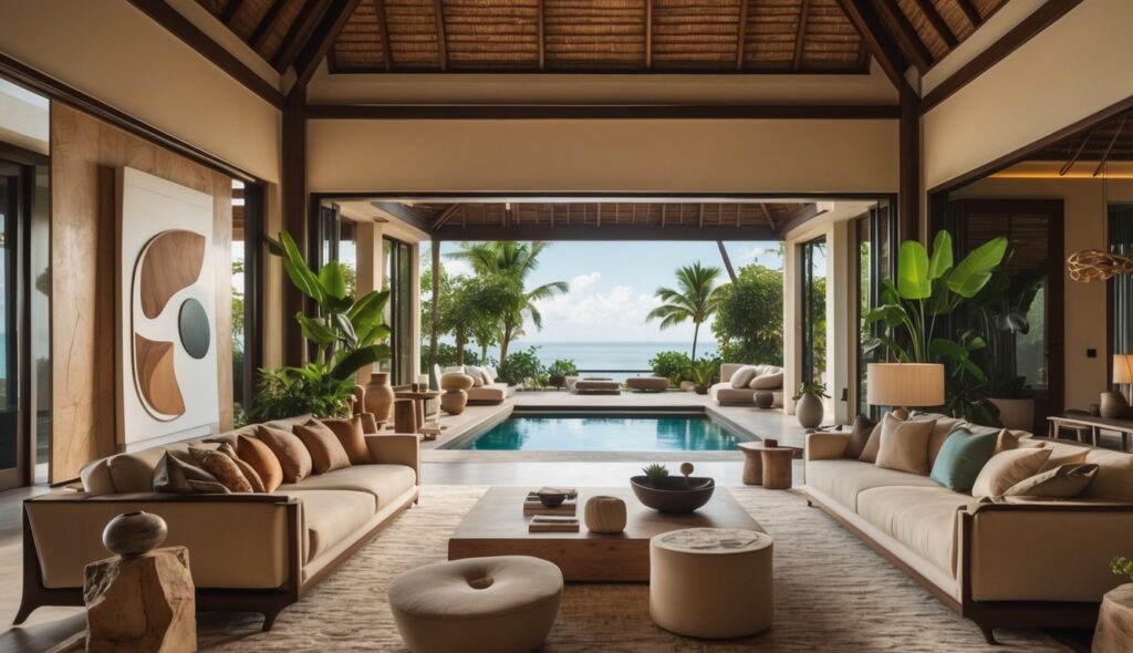 Inspirasi Konsep Desain Interior Villa Mewah dengan Nuansa Resort yang Elegan dan Artistik