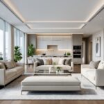 Konsep Desain Interior Apartemen Mewah Bergaya Kontemporer yang Elegan dan Fungsional: Menyatukan Estetika dan Kenyamanan