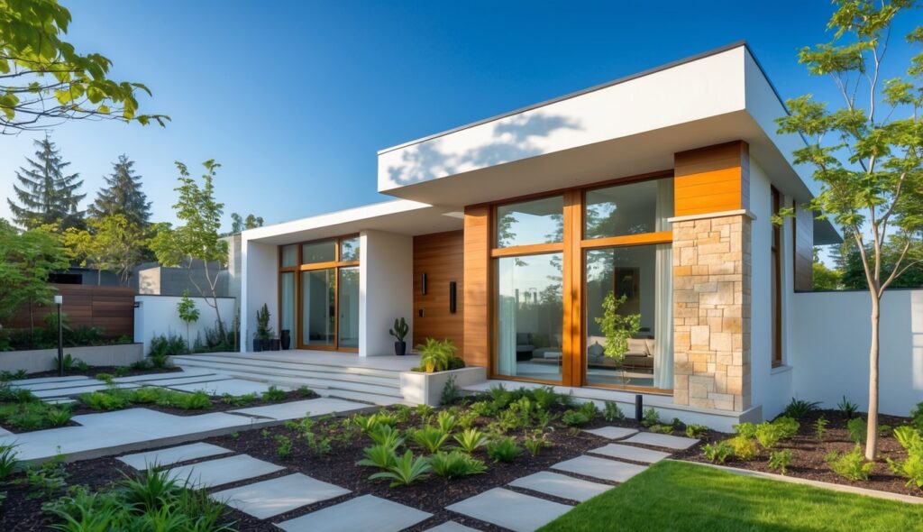 Desain Rumah Modern Minimalis dengan Sentuhan Natural dan Pencahayaan Maksimal untuk Kehidupan yang Nyaman