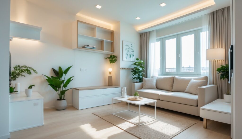 Ide Design Ruang Tamu Untuk Saat Ini untuk Rumah Kecil Agar Terlihat Luas dan Fungsional