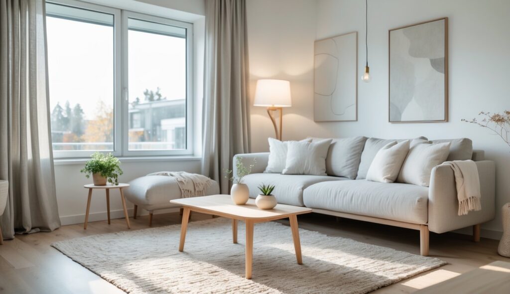 Inspirasi Design Ruang Tamu Scandinavian yang Cozy dan Modern Untuk Kenyamanan Maksimal