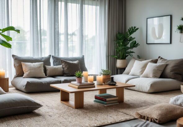 Design Ruang Tamu Tanpa Sofa yang Unik dan Kekinian untuk Inspirasi Modern