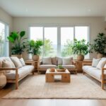 Design Ruang Tamu Modern Dengan Sentuhan Dekorasi Natural yang Menawan