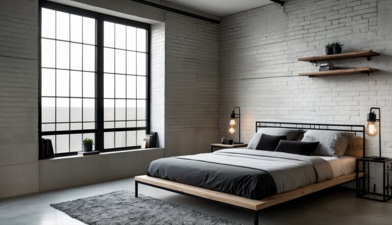 Design Kamar Tidur Industrial Minimalis untuk Tampilan Maskulin yang Menarik dan Fungsional