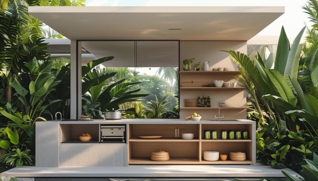 Panduan Lengkap Design Dapur Outdoor Minimalis untuk Rumah Tropis Indonesia yang Stylish dan Fungsional