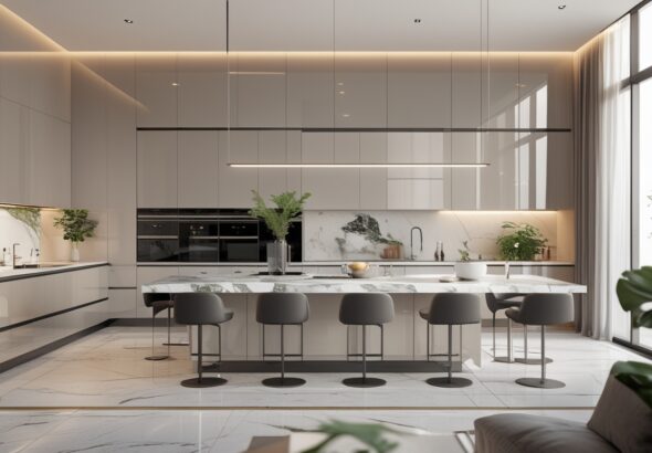 15 Ide Design Dapur Mewah Modern dengan Kitchen Set Estetik Terbaru yang Memukau