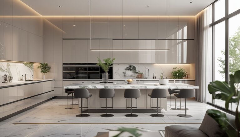 15 Ide Design Dapur Mewah Modern dengan Kitchen Set Estetik Terbaru yang Memukau