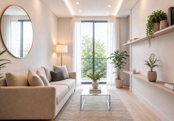Konsep Design Interior Keren untuk Ruang Tamu Sempit Agar Terlihat Lebih Luas dan Menarik