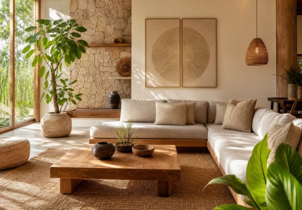 Konsep Design Interior Keren Bernuansa Natural untuk Hunian Sejuk dan Harmonis