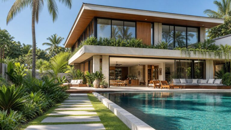 Design Rumah Modern 2026 Bergaya Minimalis Tropis yang Ideal untuk Iklim Indonesia