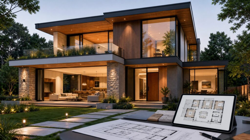 Design Rumah Modern 2026 yang Sedang Tren: Inspirasi Fasad, Interior, dan Denah Terbaik