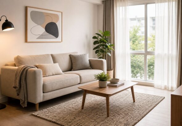 Inspirasi Desain Ruang Tamu Minimalis Modern dengan Budget Terbatas yang Elegan dan Fungsional