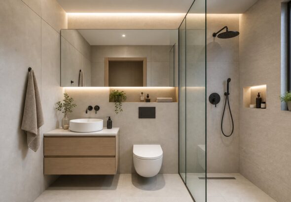 Desain Kamar Mandi Minimalis Modern Ukuran 2×2 Meter untuk Lahan Sempit yang Fungsional