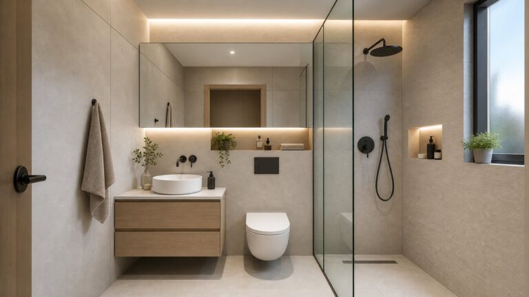 Desain Kamar Mandi Minimalis Modern Ukuran 2×2 Meter untuk Lahan Sempit yang Fungsional