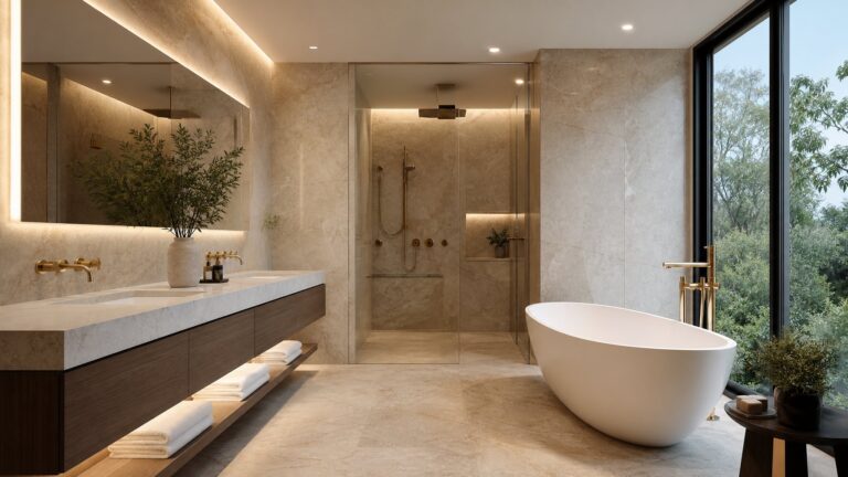 Inspirasi Desain Kamar Mandi Mewah Ala Hotel Bintang Lima di Rumah Modern elegan