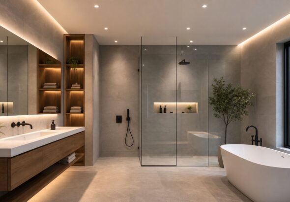 Tips Memilih Pencahayaan Lampu Plafon untuk Desain Kamar Mandi Modern yang Elegan