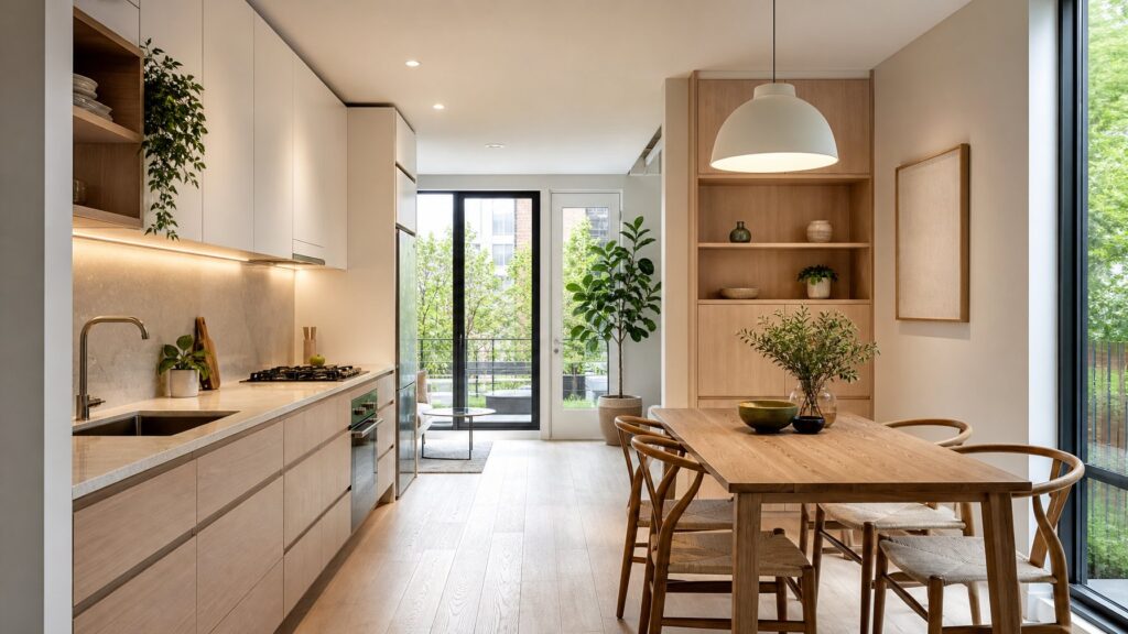 Ide Desain Dapur Menyatu dengan Ruang Makan Lahan Sempit Konsep Open Space yang Fungsional