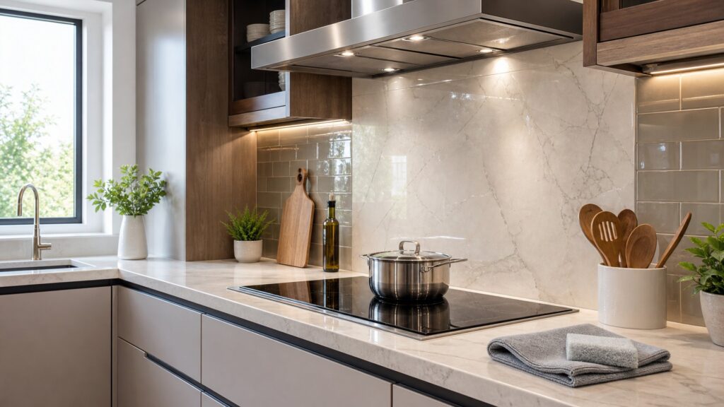Tips Memilih Material Backsplash Dapur yang Tahan Panas dan Mudah Dibersihkan untuk Dapur Modern