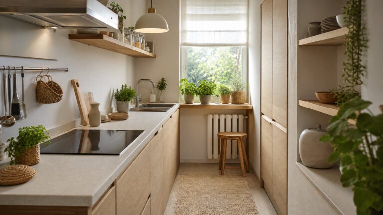 Ide Dekorasi Interior Dapur Mungil Minimalis Bernuansa Natural