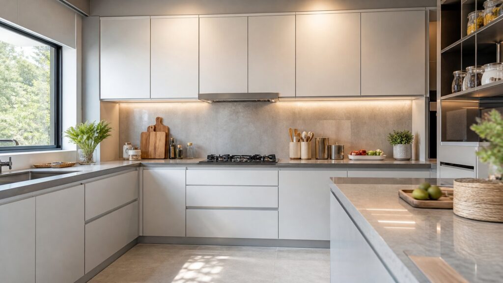 Model Kitchen Set Aluminium Antirayap untuk Dapur Minimalis