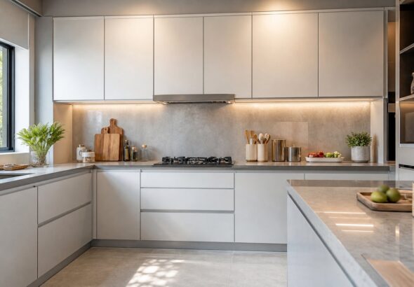 Model Kitchen Set Aluminium Antirayap untuk Dapur Minimalis